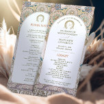 Vintage Wedding Program Art Nouveau by Mucha<br><div class="desc">Introducing the editable Vintage Wedding Program by Alphonse Mucha, now available on Zazzle! This elegant program is the perfect way to guide your guests through your special day. The Vintage Wedding Program features a beautiful Art Nouveau design by the legendary Alphonse Mucha. The design's soft colors and intricate details are...</div>