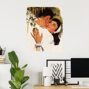 Vintage Wedding Proposal, Love and Romance Poster