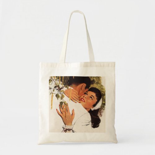 Vintage Wedding Proposal Love and Romance Tote Bag