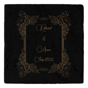 Vintage Wedding Romantic Steampunk Fairytale Trivet