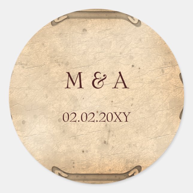 vintage wedding stickers (Front)