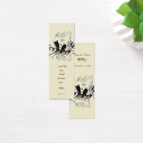 Vintage Mini Bookmark or Wedding Tags Business Cards