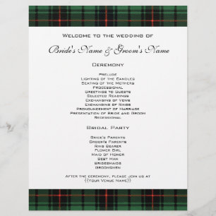 Vintage Wedding, Tartan Davidson Modern Pattern
