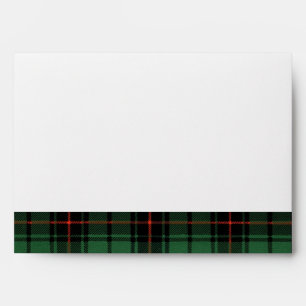 Vintage Wedding, Tartan Davidson Modern Pattern Envelope