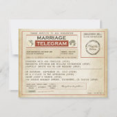 vintage WEDDING telegrams Invitation | Zazzle