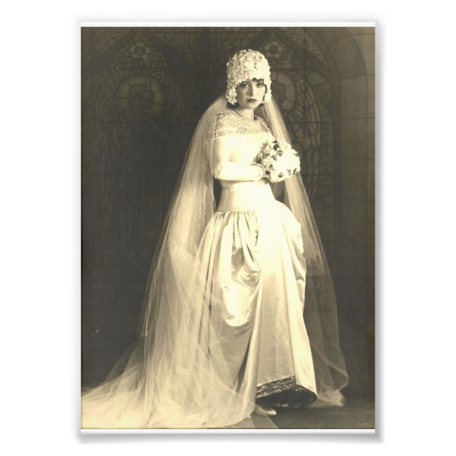 Vintage Wedding The Bride Photo Print (Front)
