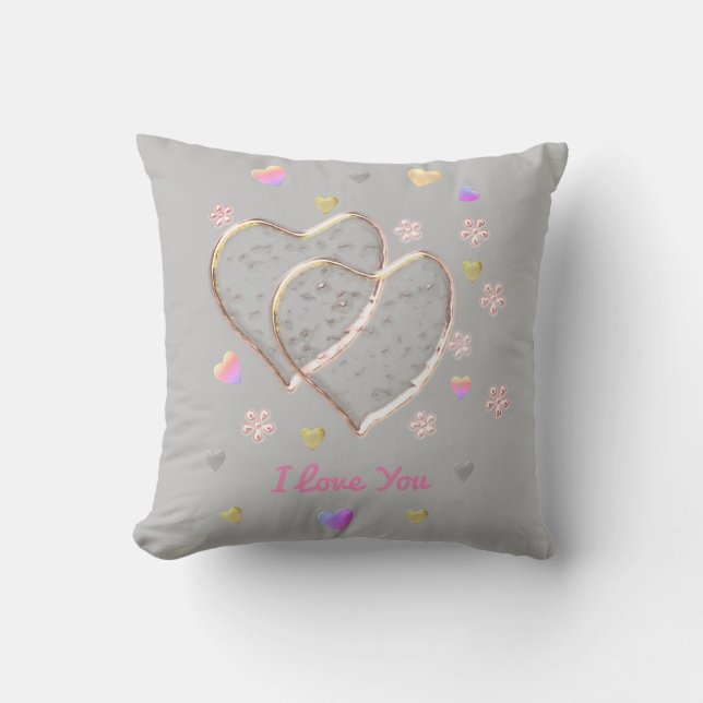 Vintage Wedding Throw Pillow (Front)
