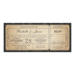 Ticket Wedding Invitations Zazzle