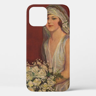 Vintage Wedding, Victorian Bride Bridal Portrait iPhone 12 Case