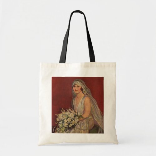 Vintage Wedding Victorian Bride Bridal Portrait Tote Bag