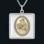 Vintage Wedding Victorian Elegant Bride  Sterling Silver Necklace<br><div class="desc">This design is for an elegant bride. It brings vintage appeal to modern wedding themed items. Coordinate this shabby Victorian image on our other classic Bridal Shower / Wedding products.</div>