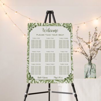 Vintage Wedding  Victorian Willow Leaves Pattern Foam Board by InvitationCafe at Zazzle