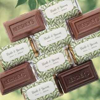 Vintage Wedding, Victorian Willow Leaves Pattern Hershey's Miniatures