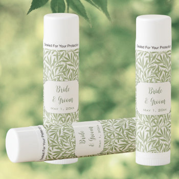 Vintage Wedding  Victorian Willow Leaves Pattern Lip Balm by InvitationCafe at Zazzle