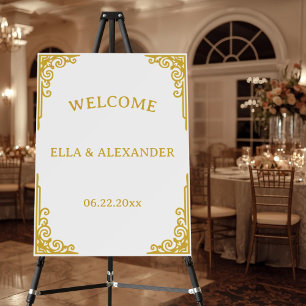 Vintage Wedding Welcome Sign