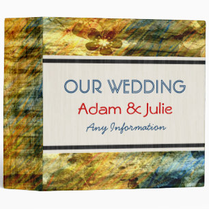 Vintage Wedding. Wood Art Binder 11