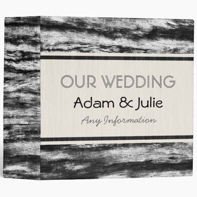 Vintage Wedding. Wood Art Binder 14 (Front/Spine)