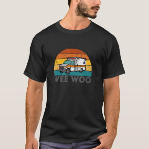 vintage Wee Woo Ambulance AMR Funny EMS EMT Parame T-Shirt