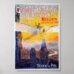 Vintage Week Of Aviation Travel Poster at Zazzle