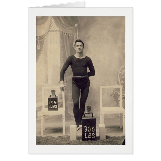 Vintage Weight Lifter Cards (Front)