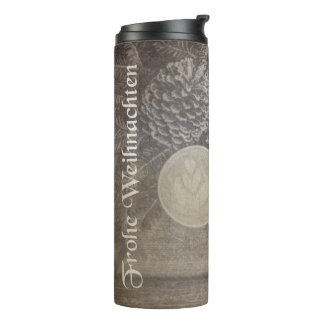 Vintage-Weihnachtsmotiv mit Keksen und Kaffee Thermal Tumbler