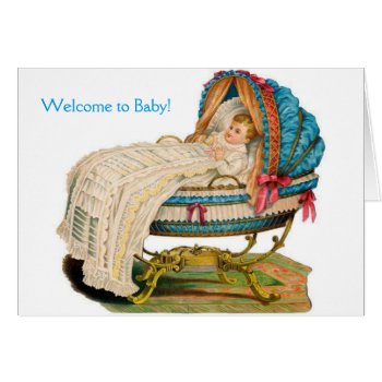 Vintage - Welcome To Baby  by AsTimeGoesBy at Zazzle