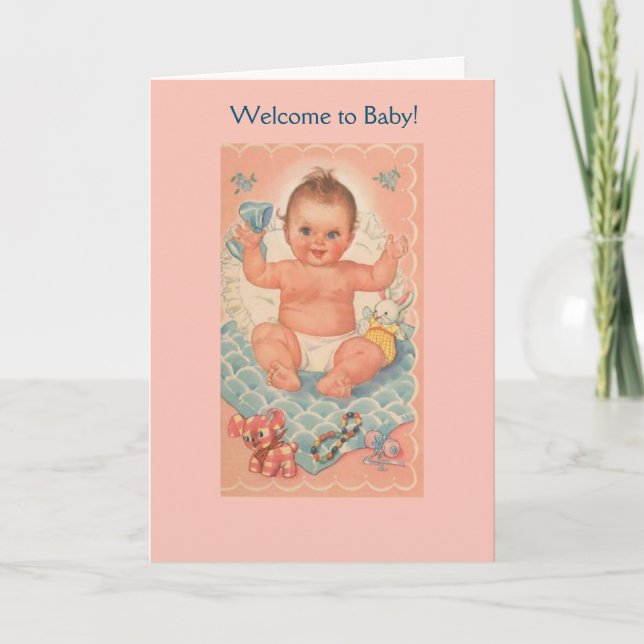 Vintage - Welcome to Baby, Card (Front)