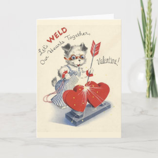 Vintage Welder Valentine's Day Card