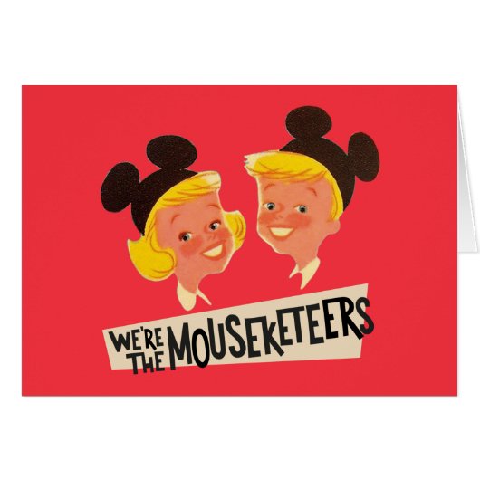Vintage We're The Mouseketeers Cards (Front Horizontal)