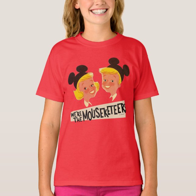 Vintage We're The Mouseketeers T-Shirt (Front)