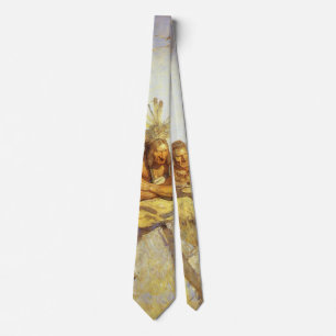Vintage West, Guardians War or Peace by NC Wyeth Neck Tie