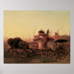 native american indians hunting