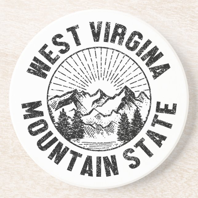 Vintage West Virginia Coaster (Front)