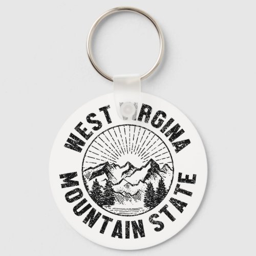 Vintage West Virginia Keychain