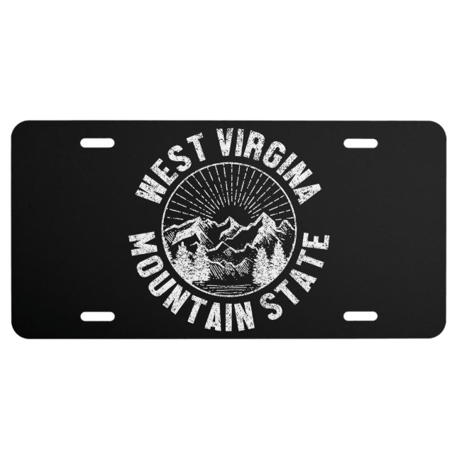 Vintage West Virginia License Plate (Front)