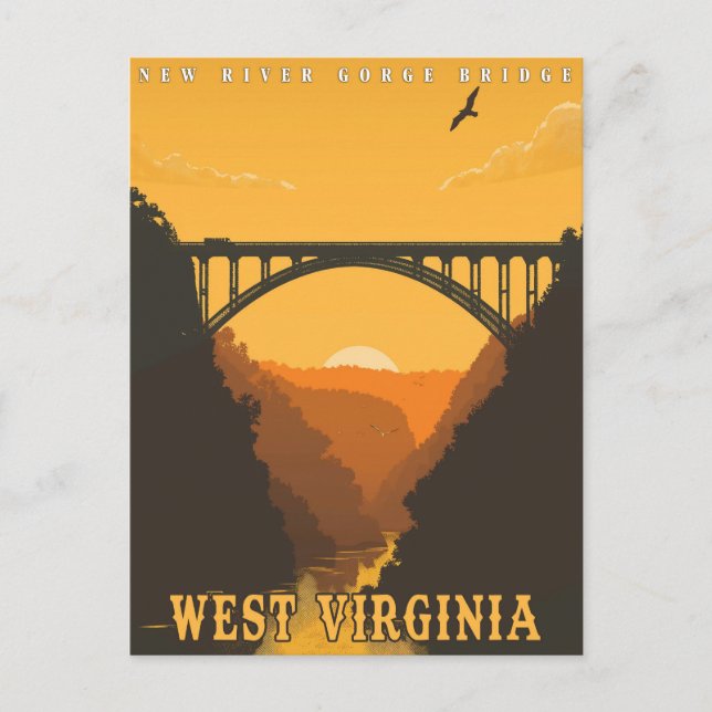 Vintage West Virginia Postcard (Front)