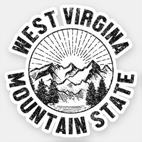 Vintage West Virginia Sticker