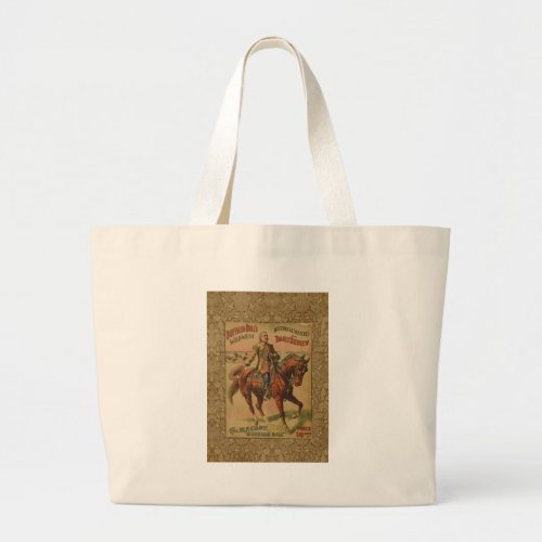 Vintage Western Buffalo Bill Wild West Show Poster Large Tote Bag