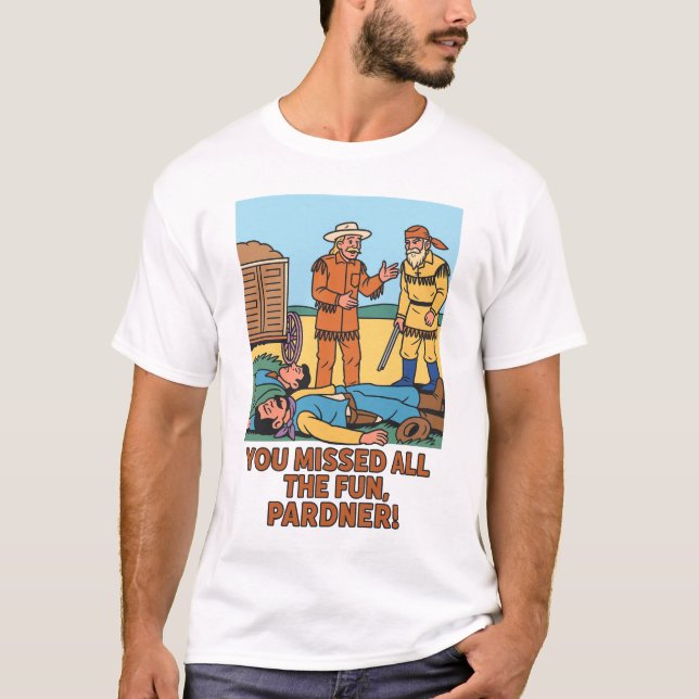 Vintage Western Cartoon T-Shirt (Front)