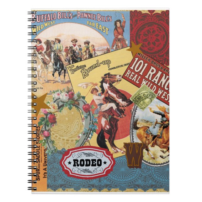vintage western collage notebook (Front)