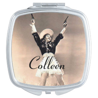 Vintage Western Compact Mirror