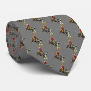Vintage Western Cowboy Bull Rider Neck Tie