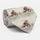 Vintage Western Cowboy On Bucking Horse Neck Tie Vintage Western Cowboy On Bucking Horse Neck Tie