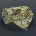Vintage Western Cowboy Roping Steer Necktie<br><div class="desc">Vintage Western Cowboy Roping Steer Necktie</div>