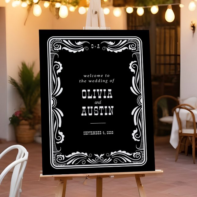 Vintage Western Cowboy Rustic Country Wedding Sign (Creator Uploaded)