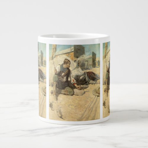 Vintage Western Cowboys Hopalong by NC Wyeth Large Coffee Mug