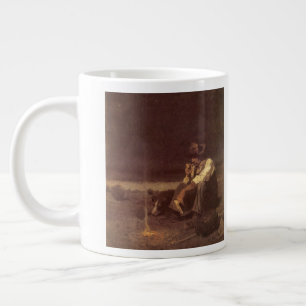 Vintage Western Cowboys, Plains Herder by NC Wyeth Large Coffee Mug