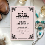 Vintage Western Cowgirl Rodeo 30th Birthday Party Invitation<br><div class="desc">Saddle up for a wild celebration with this Vintage Western Cowgirl Rodeo 30th Birthday Party invitation. Featuring rustic designs and bold typography, this invitation sets the perfect tone for a country-chic milestone birthday. Personalize the details to create a unique invite that will have your guests ready to kick up their...</div>