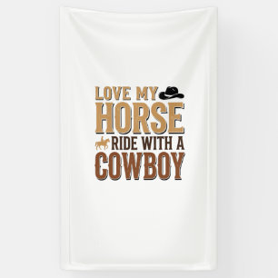Vintage Western Horse and Cowboy Quote Shirt Desig Banner