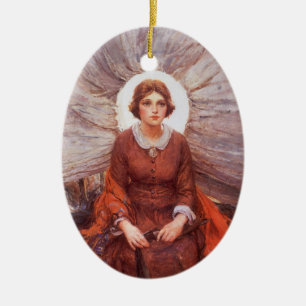 Vintage Western, Madonna of the Prairie by Koerner Ceramic Ornament
